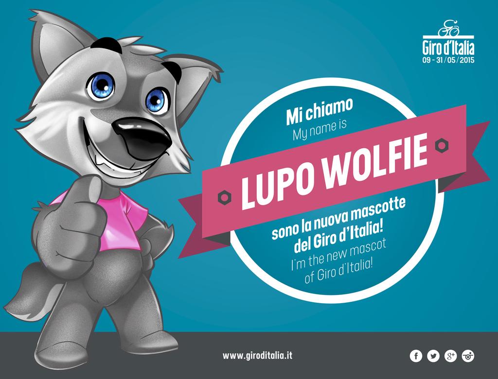 Lupo Wolfie, the new Giro Mascot